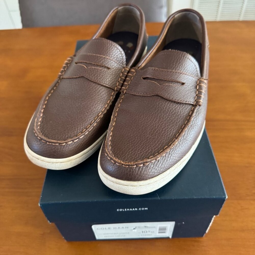 Cole Haan Men's Nantucket Slip-on Penny Loafer 10.5 Brown
